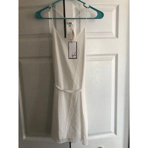 White Dress with Sash belt